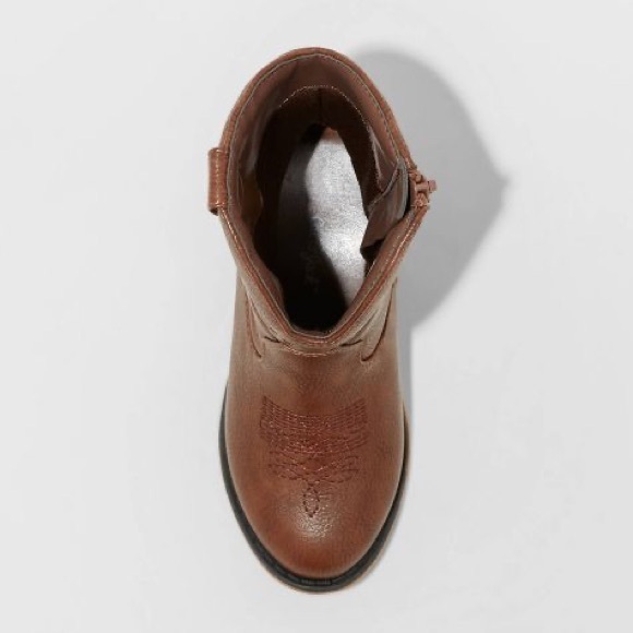 Toddler Memphis Zipper Western Boots - Cat & Jack™ toddler size 7. - Picture 4 of 8